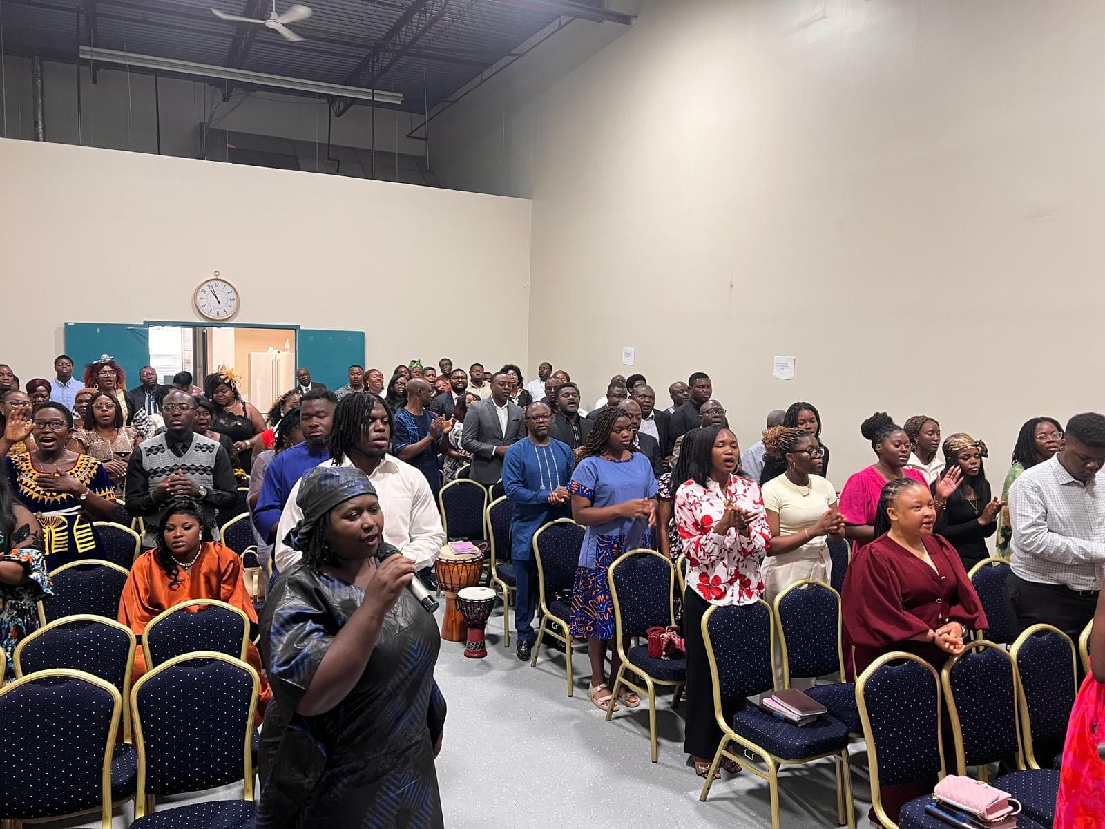 PCFC congregation gathered in worship